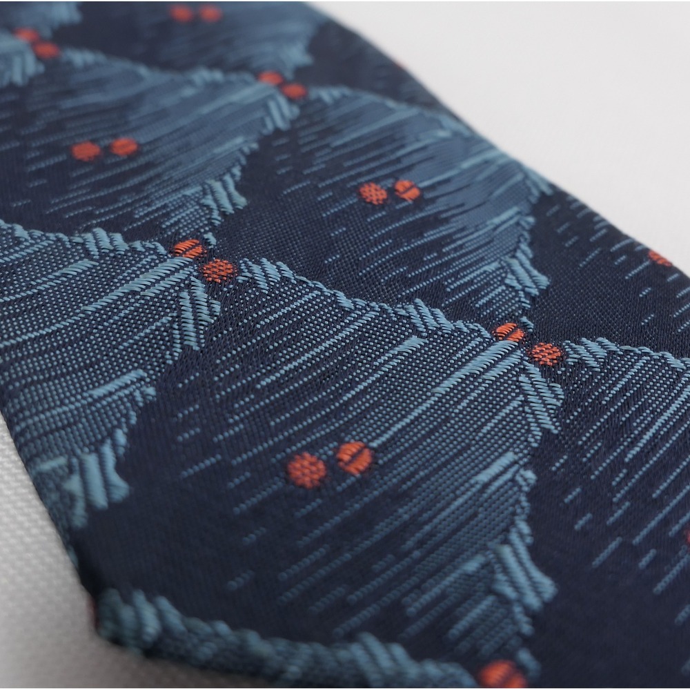 Steele Crest Chicago Vintage 50s Atomic Geometric Abstract Woven Silk Tie Skinny
